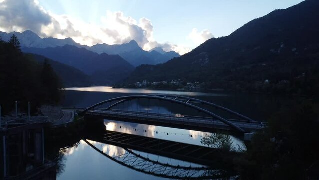 Lago Di Barcis Italy Drone Footage