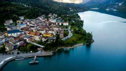 Lago Di Barcis Italy Drone Footage
