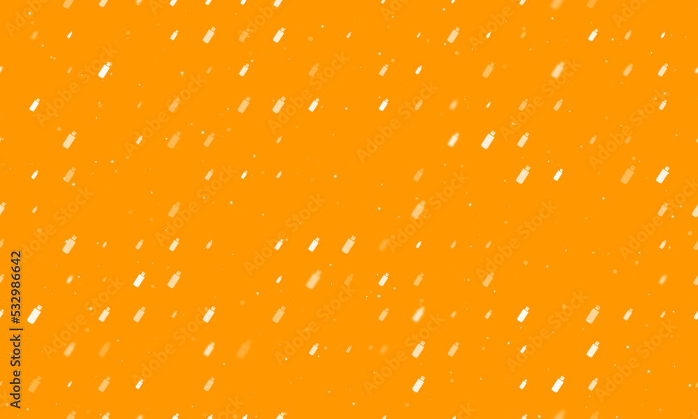 Aufkleber seamless background pattern of evenly spaced white flash drives of different sizes and opacity. vect
