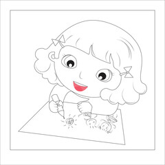 funny kids activities coloring page  