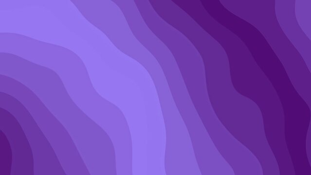 Purple violet gradient background. Amethyst color palette website banner. Wavy motion smooth animation. Curved lines purpure backdrop. Gentle purple shades presentation template. Graphic design layout