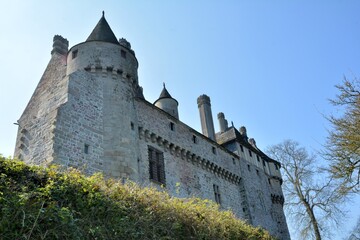 Fototapeta na wymiar Le château de La Roche-Jagu en Bretagne Côtes d'Armor - France