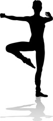 Dancing Ballet Dancer Silhouette © Christos Georghiou