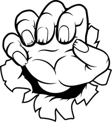 Monster Claw Cartoon Hand