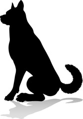 Dog Silhouette Pet Animal
