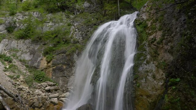 Lesser Waterfall Ilomska, Vlasic Mountain, Bosnia and Herzegovina - (4K)