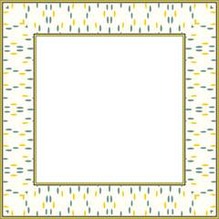 Obraz premium Vintage pattern stylish square frame abstract dot
