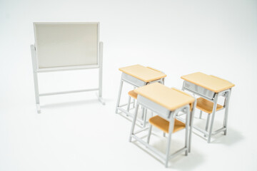 教室とホワイトボード