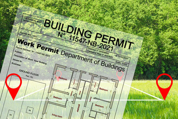 Buildings Permit in rural areas with vacant land available for building construction