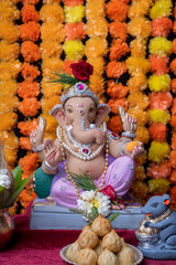 Ganesh Puja - Sweet Modak food offered on Ganpati festival or Chaturthi in India
