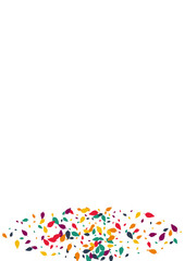 Colorful Foliage Vector White Background. Bright Confetti Bio Texture. Scattered Leaf Set. Orange Leaf Illustration.