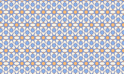 4-fold rectangular seamless Islamic pattern