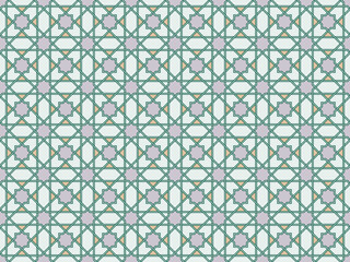 seamless 4-FOLD rectangular Islamic pattern