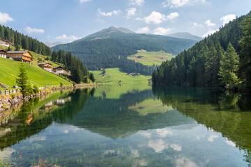 Idyllic landscape in Valdurna, Sarentino Valley, near Bolzano, Trentino Alto Adige, Italy.