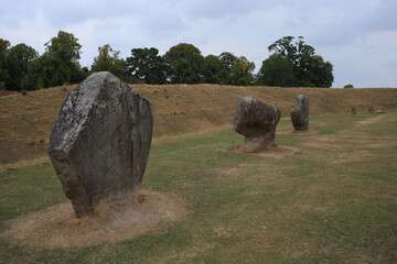 Standing stones at Avebury world Heritage site, Avebury, UK.