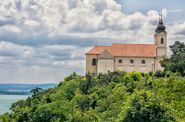 Fototapeta premium Benedictine abbey in Tihany, Hungary.