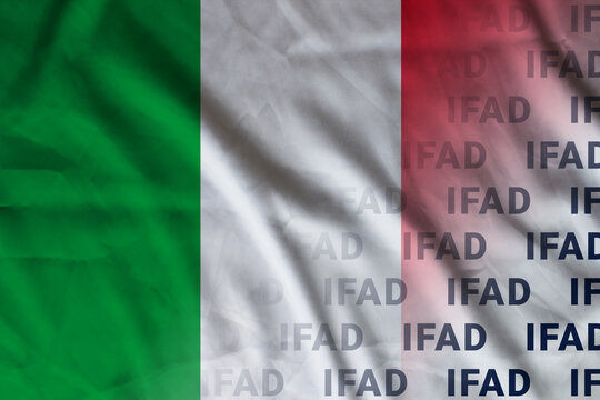 Italy flag IFAD banner union