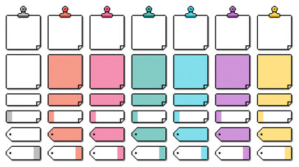 ドット絵 メモ・付箋・タグセット