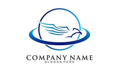 Modern eagle symbol logo design