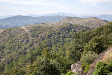 Fototapeta na wymiar Landscape from Sortelha Village; Portugal