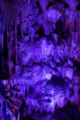 Natural caves and stalactites in Yilingyan, Nanning, Guangxi, China