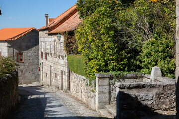 Fototapeta na wymiar Empty Street, Linhares da Beira; Portugal