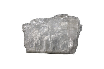 Satin Spar Gypsum isolated on white background.
