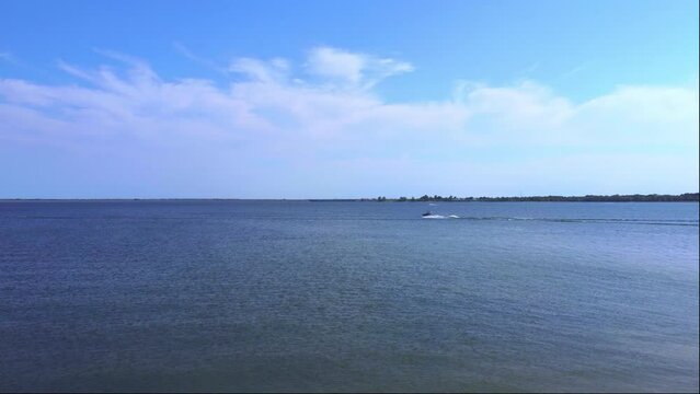 Man-made Lake In North Texas. An Engineering Marvel