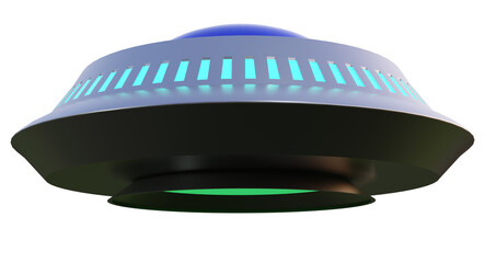 A 3D render of a flying Saucer © Roger Utting