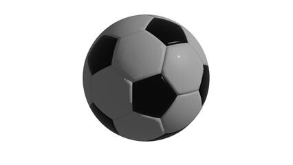 Naklejka premium A 3d Render of a soccer ball