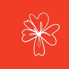red flower background