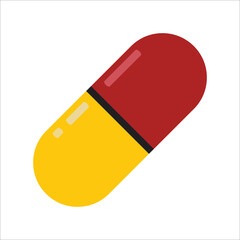 pill and capsule icon vector design template
