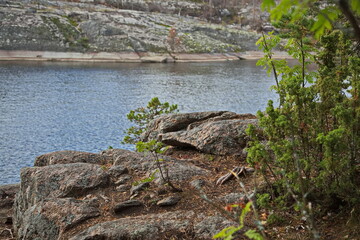 Rocky bays (skerries) of Lake Ladoga.