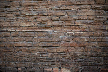 Old red brick wall. Brick wall texture.