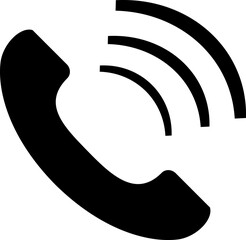 Handset symbol, web and computer icon, transparent backgrounds