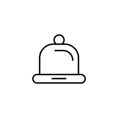 Baby hat icon. Simple element illustration. Baby hat concept outline symbol design.