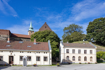 Fototapeta na wymiar Part og a old castle in Oslo, Akershus Castle,Norway,Scandinavia,Europe