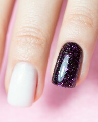 detailed close up of nails 