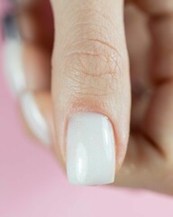 detailed close up of nails 