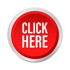 Click here button. Promotion sign.  stock illustration