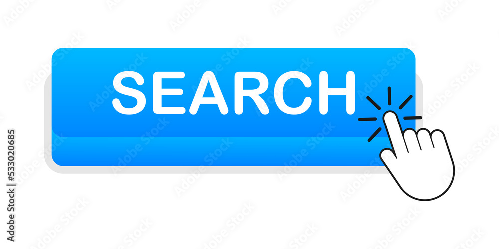 Canvas Prints search. web banner. arrow, cursor icon. arrow icon. hand click stock illustration