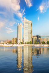 Beautiful view of Zaitunay Bay in Beirut, Lebanon