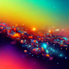 colorful galaxy 