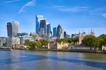 view of london from thames