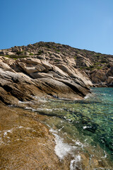 rocks in the water Greece