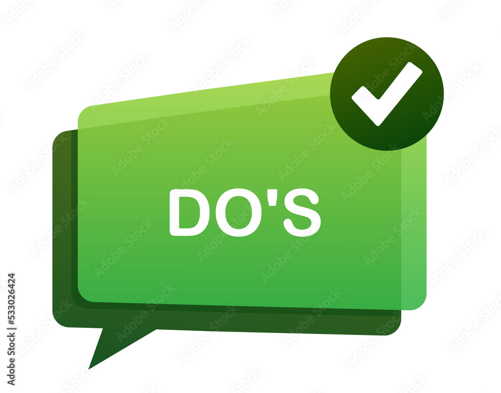Poster do s and don ts like thumbs up or down. flat simple thumb up symbol minimal round logotype element s