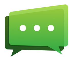 Message icon. Email icon. Send new message. Social network. Chat bubble.  stock illustration.
