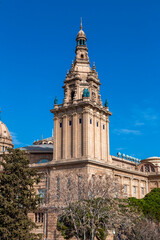 The Palau Nacional is a building on the hill of Montjuic in Barcelona, Spain