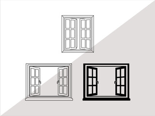 Windows Bundle Svg, Windows svg, Window Frame Png, Casement svg, Window File For Cricut, Windows Vector, Windows Clipart, Windows Silhouette 