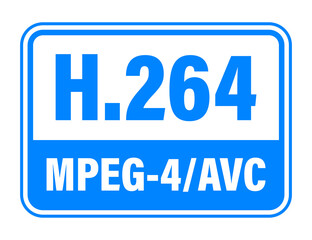 H.264 video compression standard.  stock illustration.
